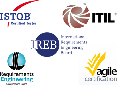Nos certifications méthodologiques : ISTQB, REQB, IREB, ITIL, Agile Certification